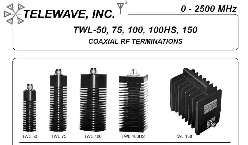 The RF Shop Telewave RF Loads
